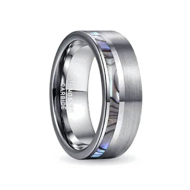 Orbit Rings Tungsten Carbide 7 Silver Moon